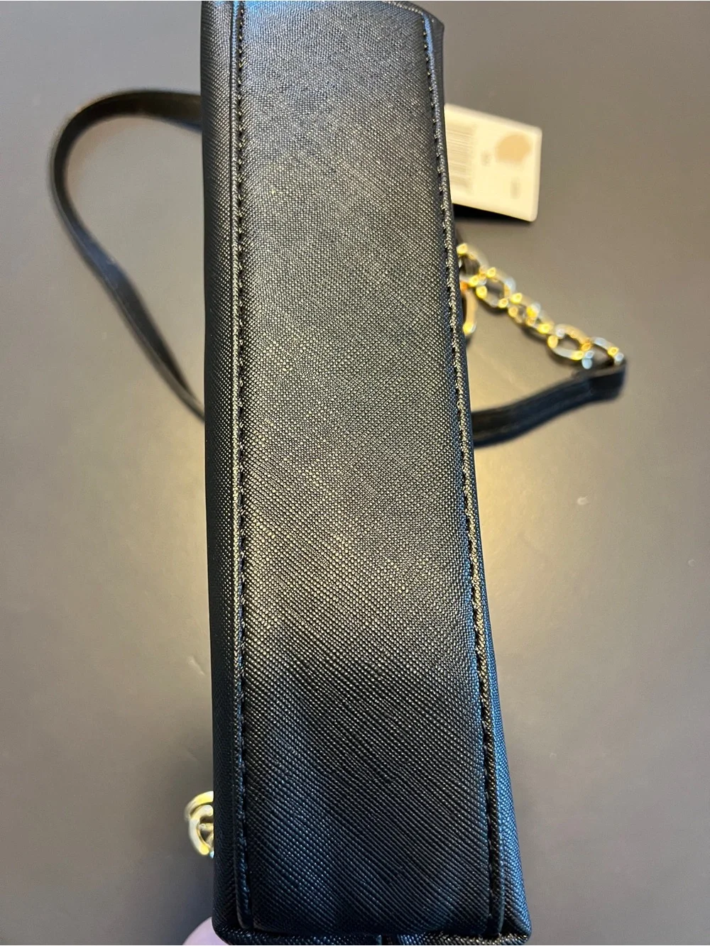 Michael Kors Jet Set Small Saffiano Pouchette with Gold Logo
